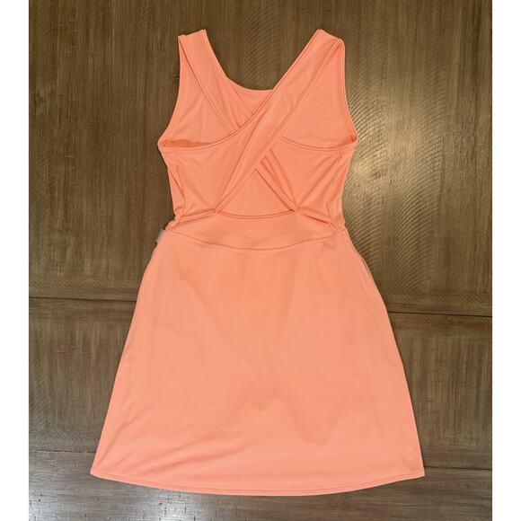 Columbia PFG Orange Total Dress Built In Shorts UPF 50 Cross Back Size Medium - Picture 15 of 16